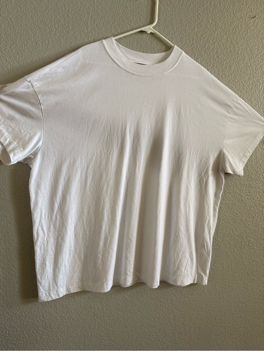 Essentials White Short Sleeve Crewneck Tee